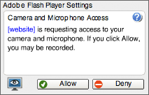 Adobe flash player settings