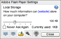 this adobe flash player help page.